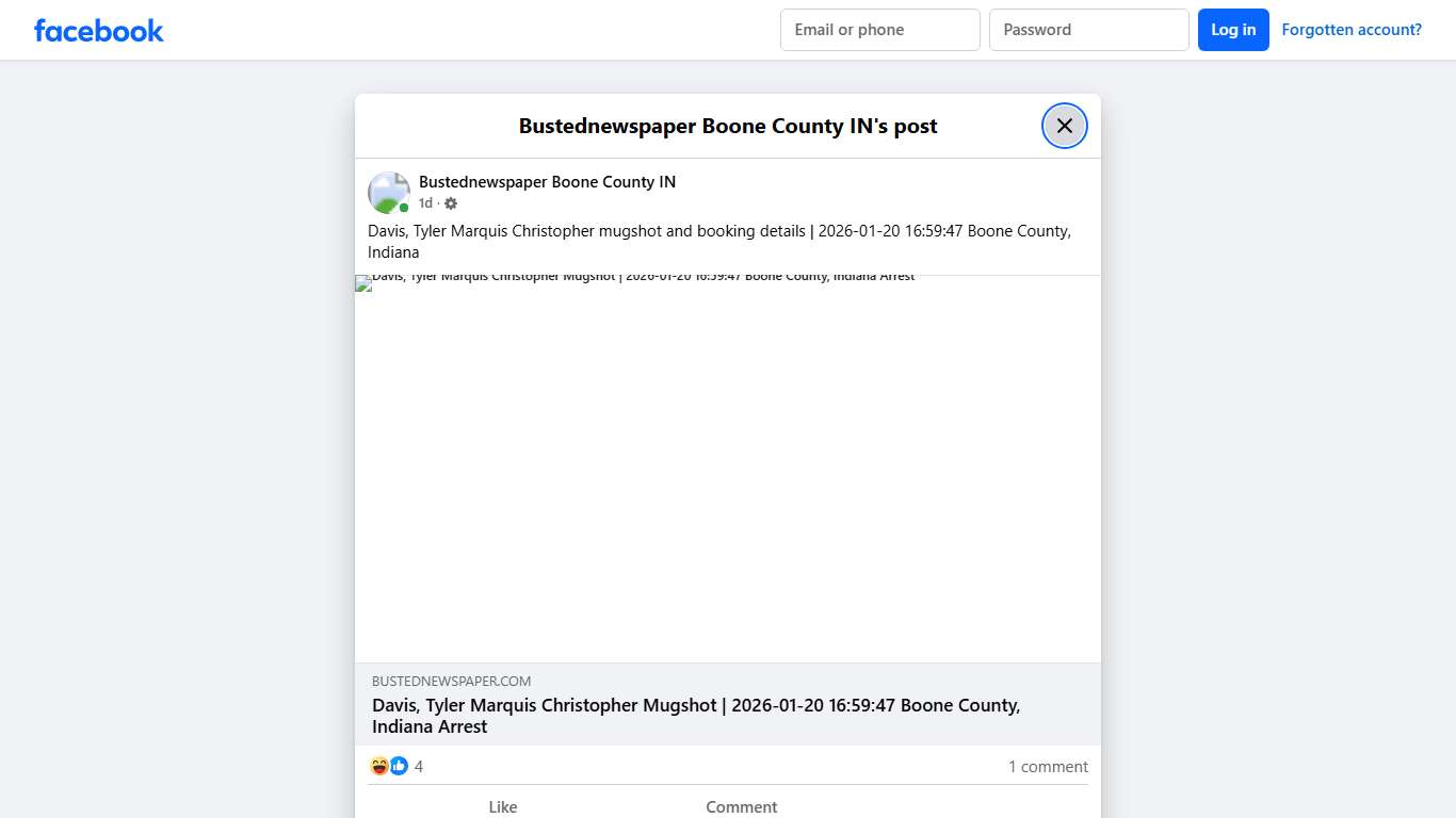 Davis, Tyler Marquis... - Bustednewspaper Boone County IN Facebook